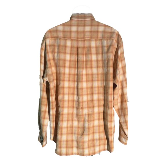 TOMMY BAHAMA Long Sleeve Button Down Silk Shirt Gold Large - Picture 4 of 6